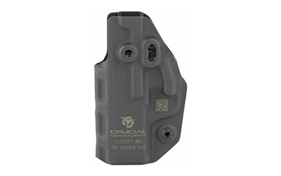 Crucial Concealment Covert IWB |  Inside Waistband Holster |  Ambidextrous |  Kydex |  Black |  Fits Glock 19