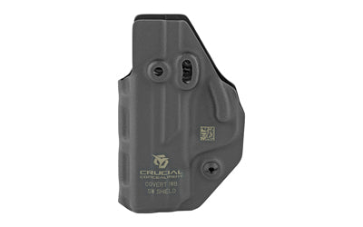 Crucial Concealment Covert IWB |  Inside Waistband Holster |  Ambidextrous |  Kydex |  Black |  Fits Glock 19
