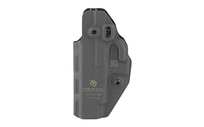 Crucial Concealment Covert IWB |  Inside Waistband Holster |  Ambidextrous |  Kydex |  Black |  Fits Glock 19