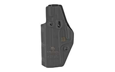 Crucial Concealment Covert IWB |  Inside Waistband Holster |  Ambidextrous |  Kydex |  Black |  Fits Glock 19