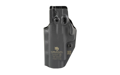 Crucial Concealment Covert IWB |  Inside Waistband Holster |  Ambidextrous |  Kydex |  Black |  Fits Glock 19