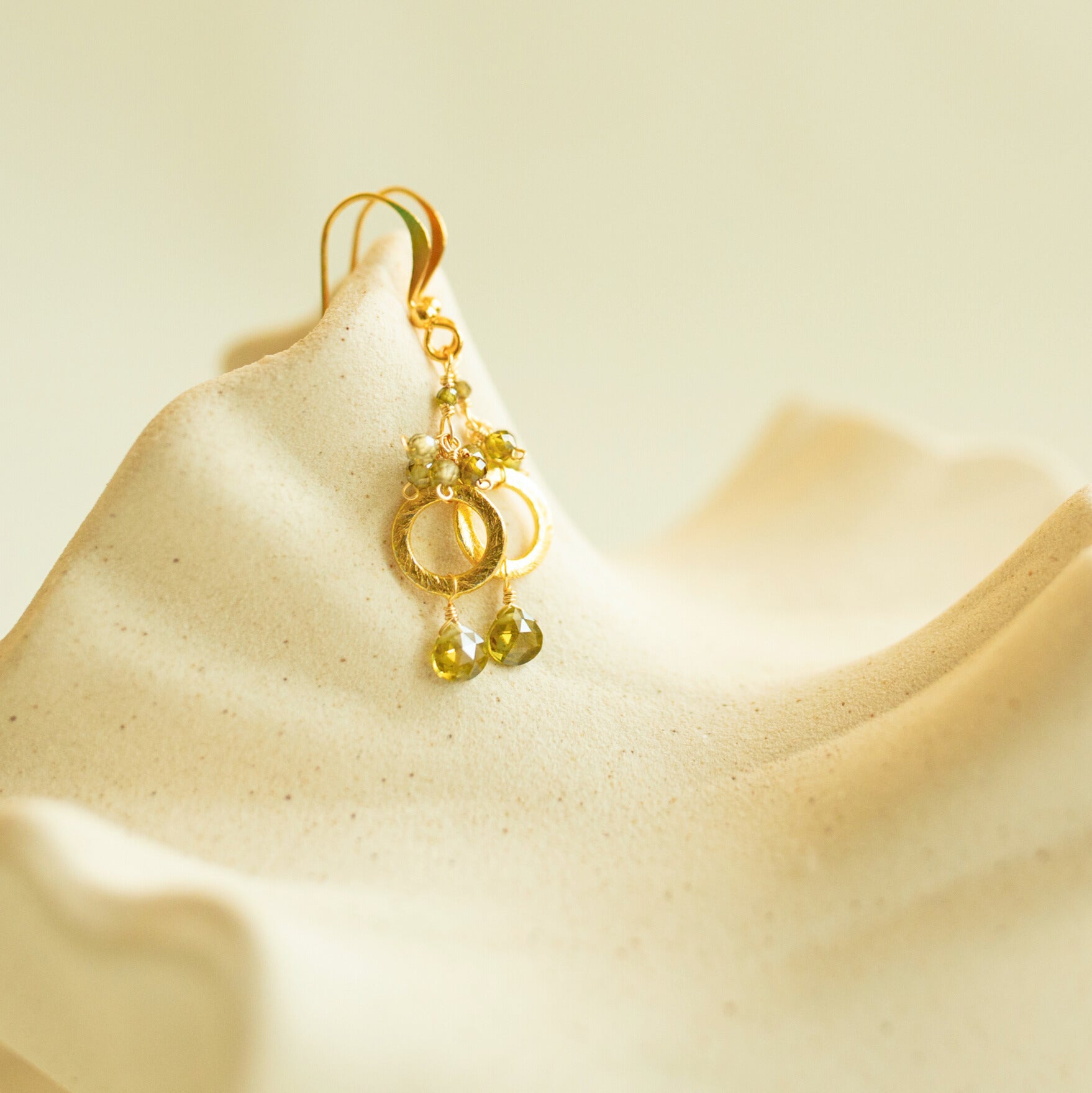 Pink Tourmaline Solara Earrings