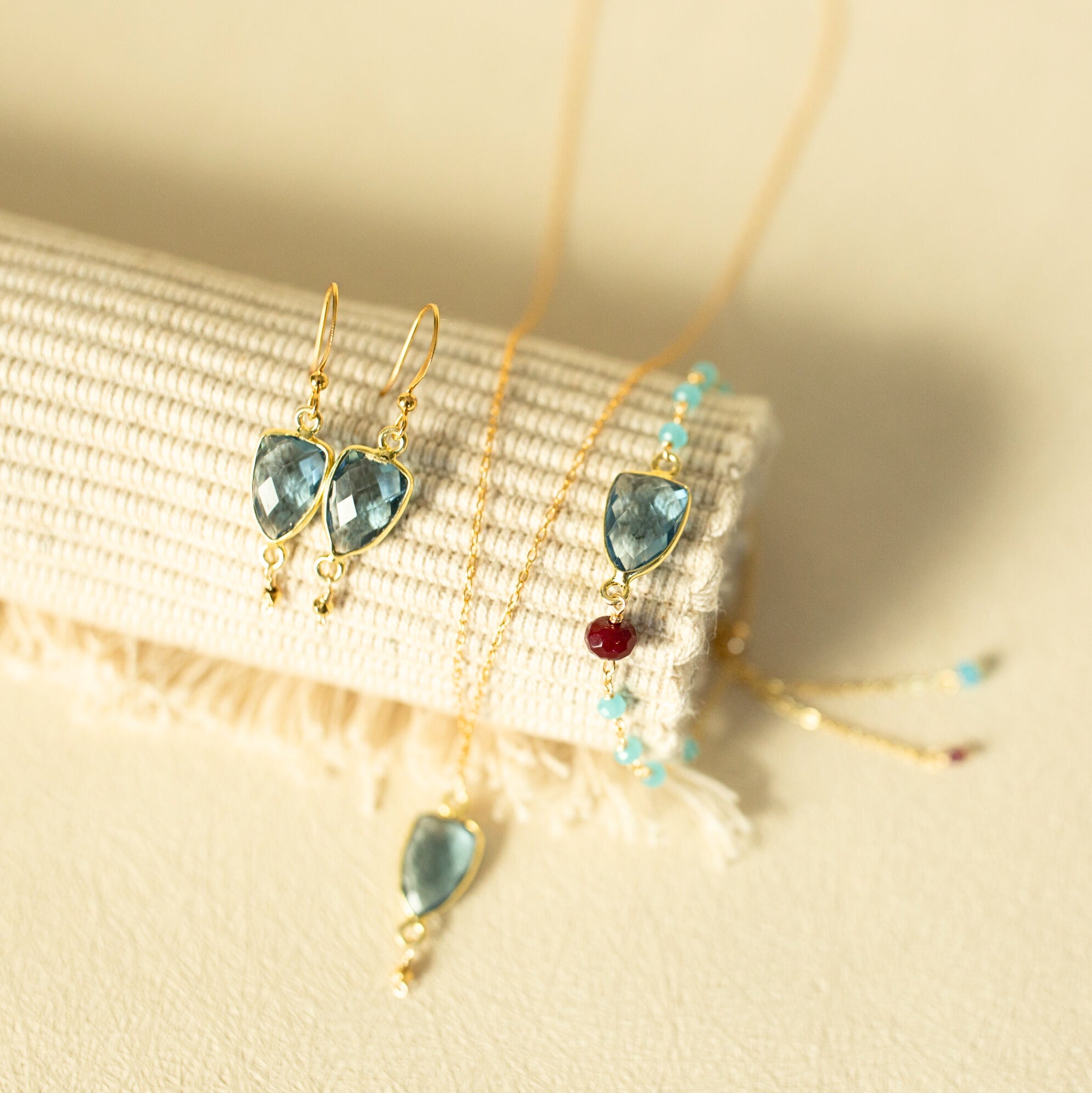 Green Amethyst Gold Isla Collection
