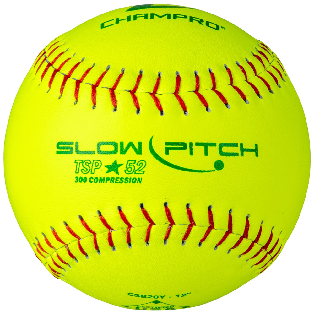 CHAMPRO SLOWPITCH TSP-52 ASA 12" SOFTBALL