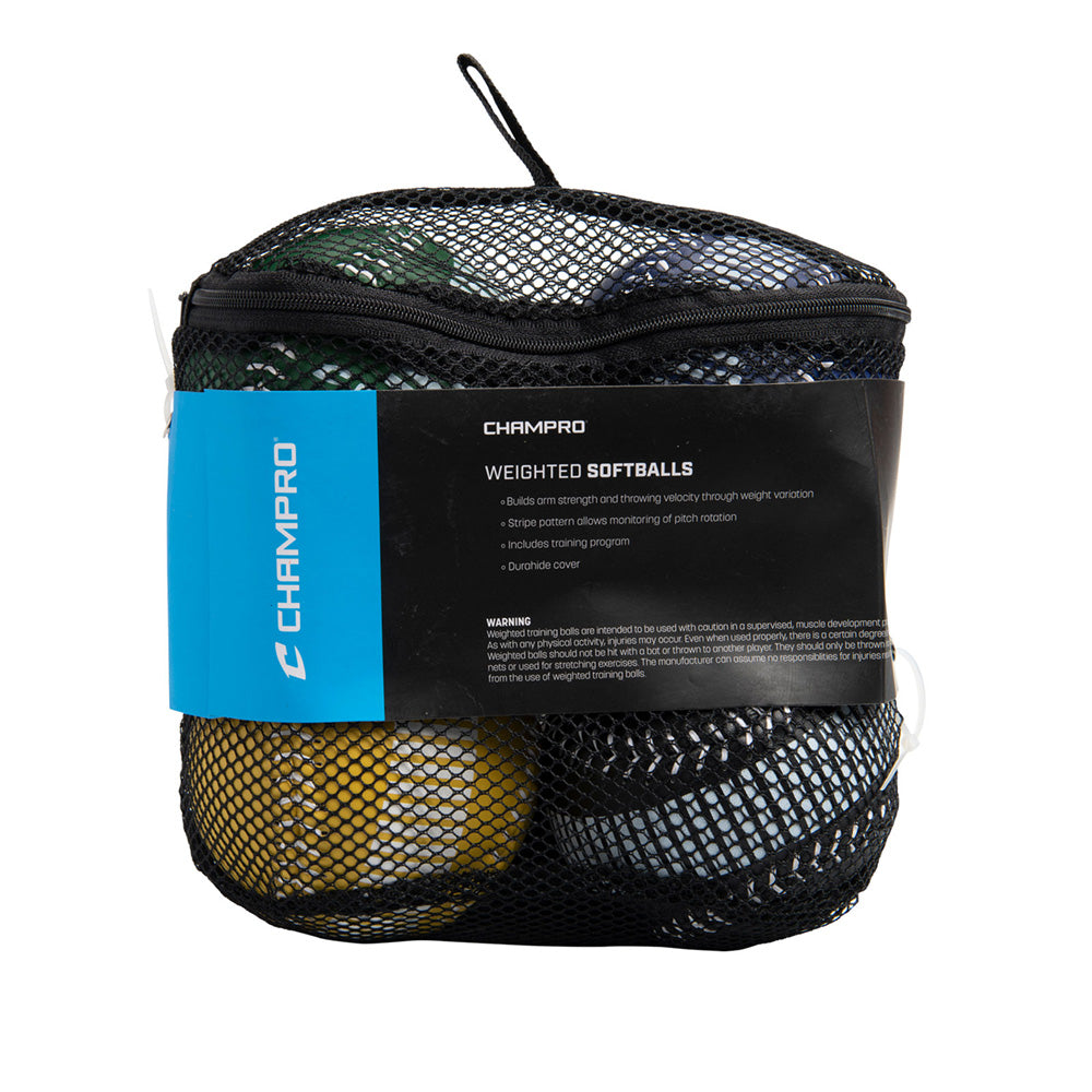 SET OF 4 TRAINING SOFTBALLS