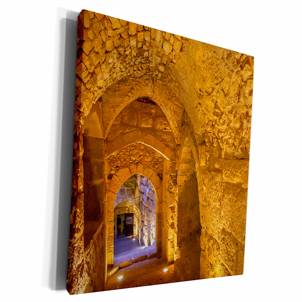 3dRose Qalat ar-Rabid Arabic Fortress Castle. Stone... - Museum Grade Canvas Wrap (cw_312781)