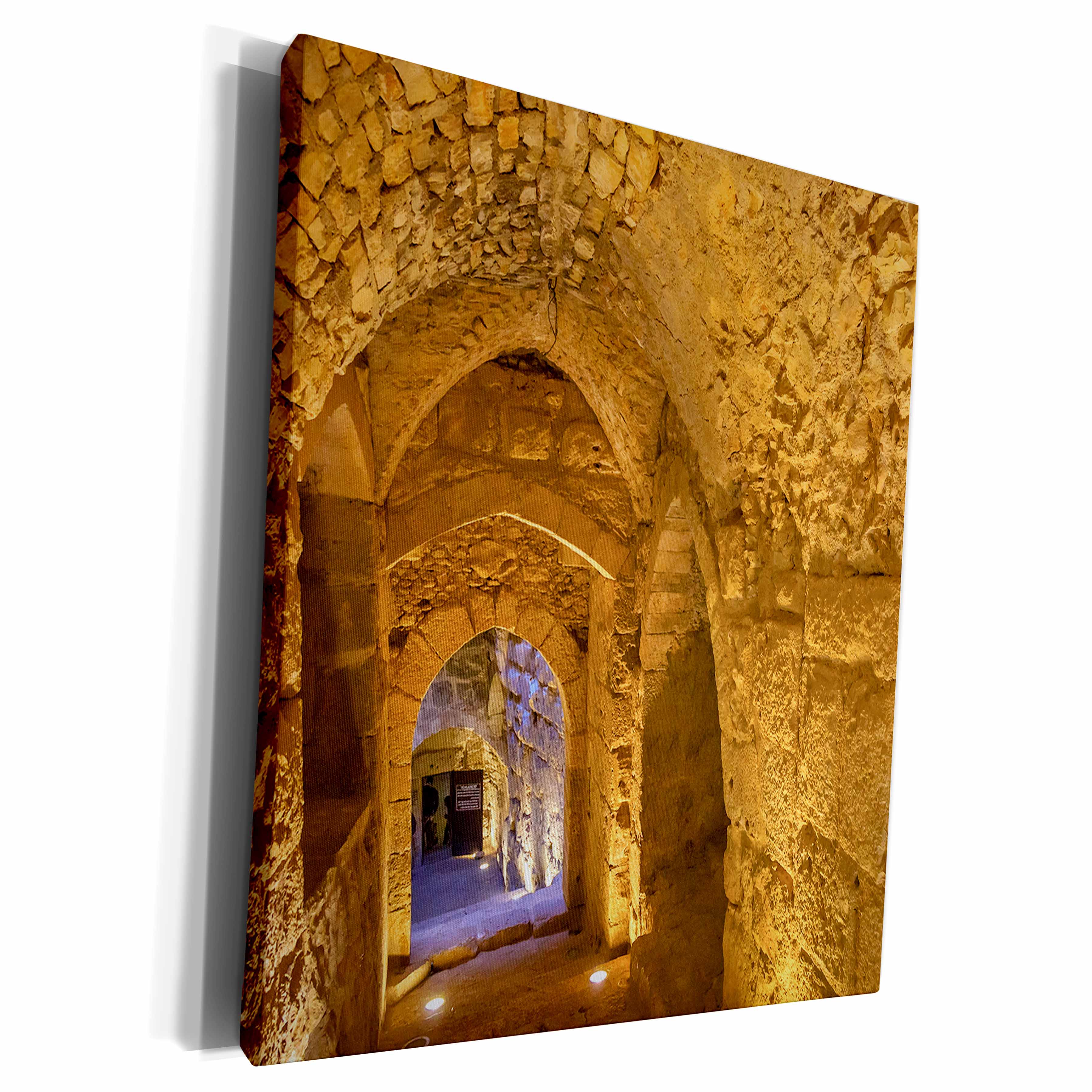 3dRose Qalat ar-Rabid Arabic Fortress Castle. Stone... - Museum Grade Canvas Wrap (cw_312781)