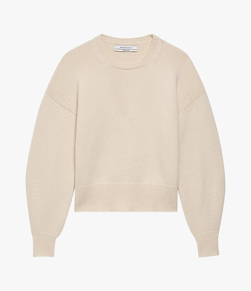 Cashmere Knit Sweatshirt | Ivory