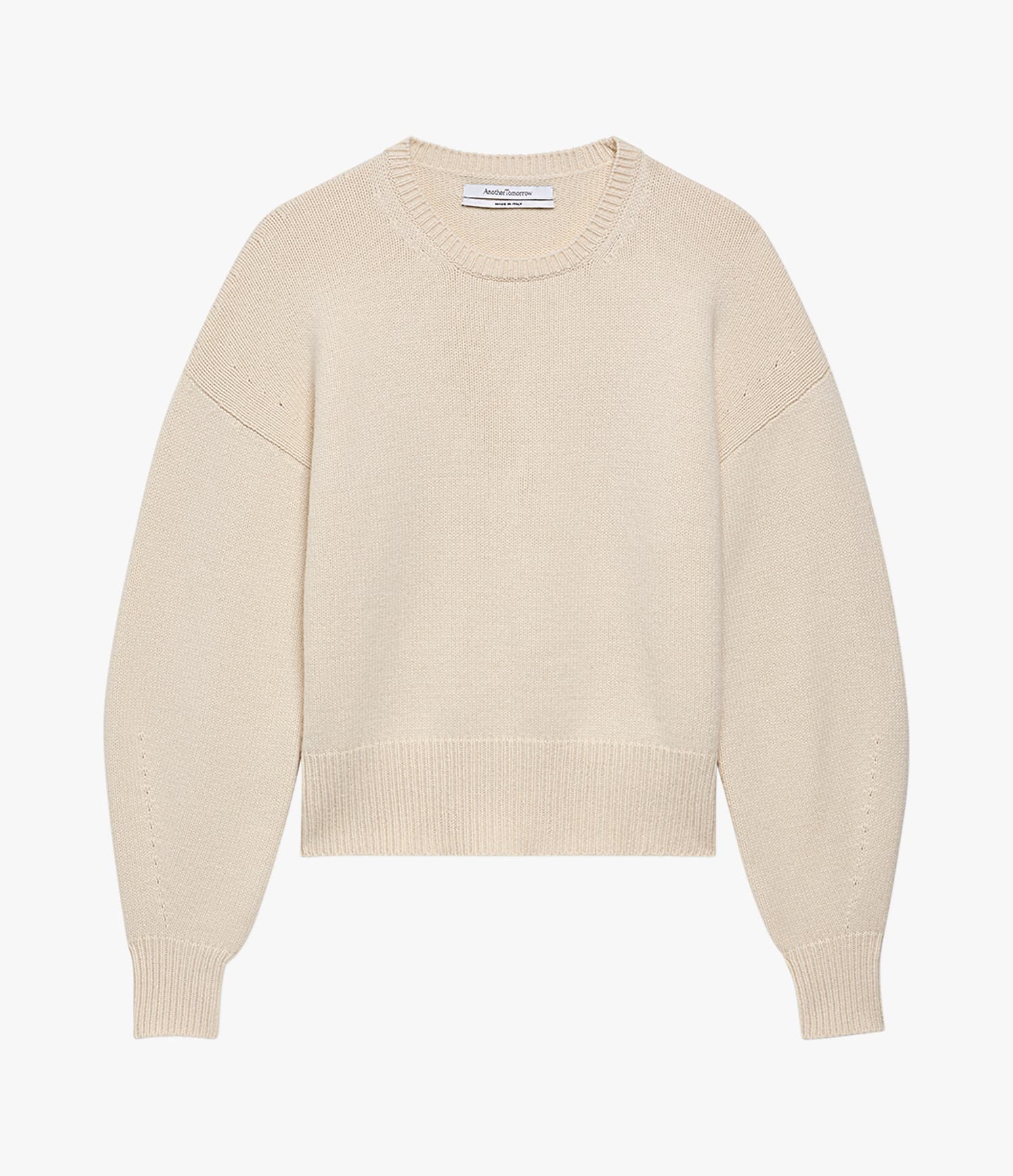 Cashmere Knit Sweatshirt | Ivory