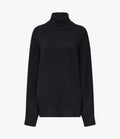 Cashmere Oversized Turtleneck | Black