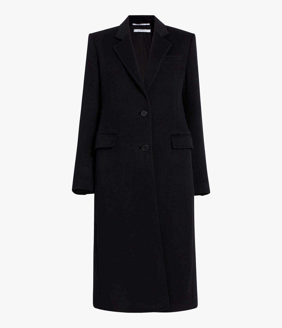 Cashmere Tailored Coat | Black