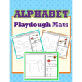 Alphabet Playdough Mats: Alphabet Activities to Practice Writing Letters, Alphabet Playdough Mats For Kids - Paperback