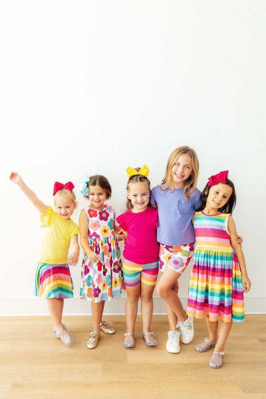 Cheerful Stripes Twirl Skort