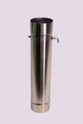 Sauna Stove Chimney Pipe with Damper | 3.5"