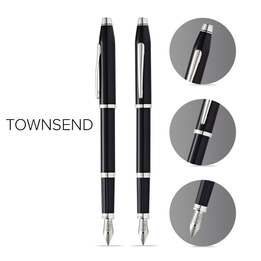 Century® II Black Lacquer Fine Nib Fountain Pen