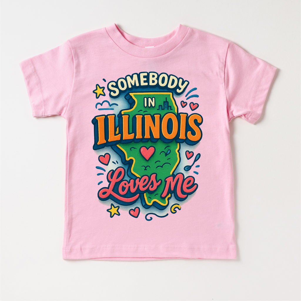 Somebody In Illinois Loves Me Shirt - State Souvenir Tee