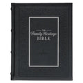 NLT Family Heritage Bible, Large Print Family Devotional Bible for Study, New Living Translation Holy Bible Faux Leather Hardcover, Additional Interac - Leather