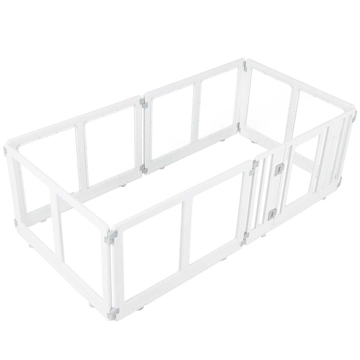 Clear Plastic Dog Playpen with Door - 8 Panel