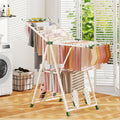 Clothes Drying Rack with Height Adjustable Wings