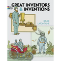 Great Inventors and Inventions Coloring Book - Paperback