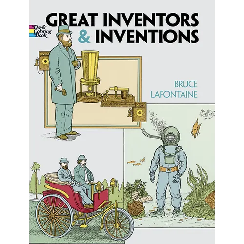 Great Inventors and Inventions Coloring Book - Paperback