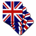 3dRose InspirationzStore Flags - British Flag - red White Blue Union Jack Great Britain United Kingdom UK England English Souvenir GB - Coasters (CST_159852)