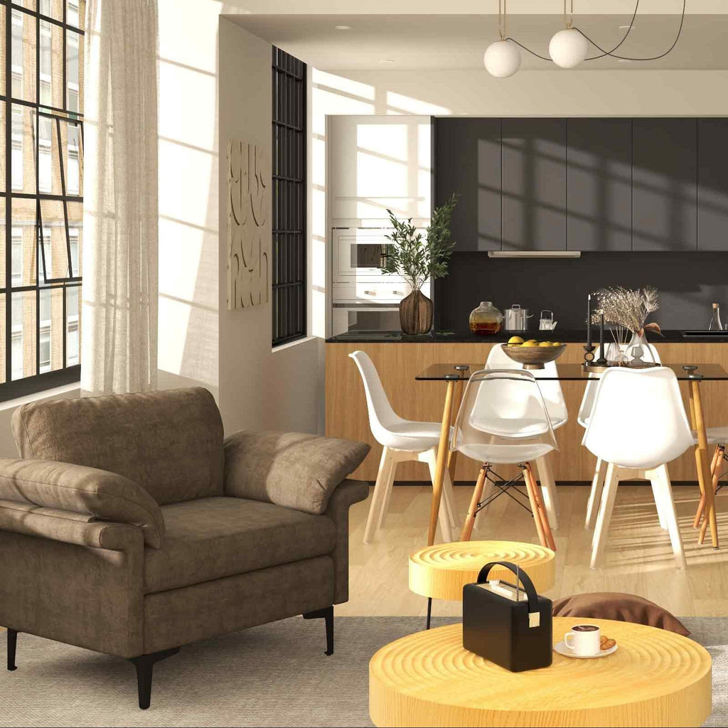 Complete Modern Dining Set: 5-Piece Dining Chairs and Table Bundle - Sleek Comfortable and Durable