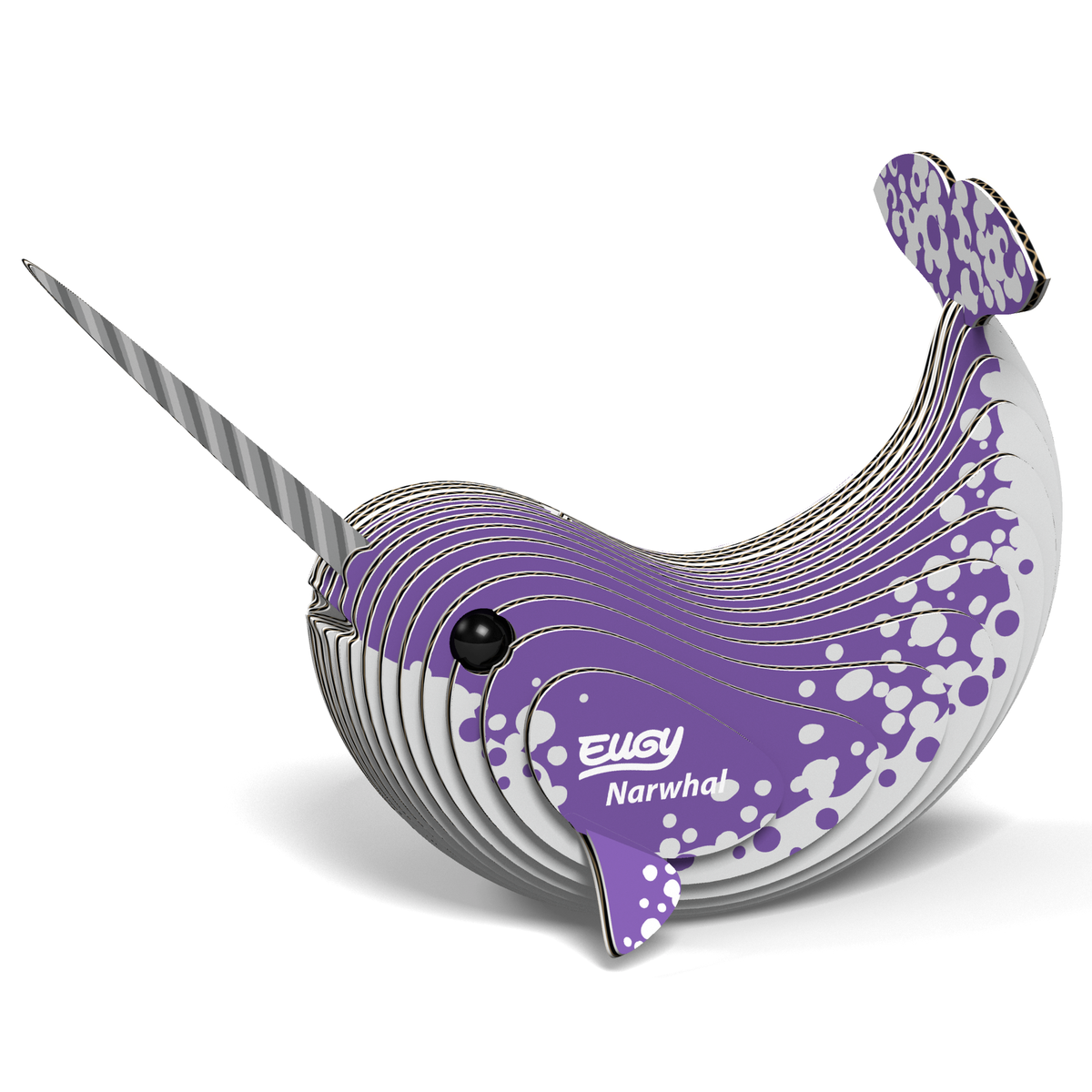 Narwhal 3D Puzzle for Kids | Whale STEM Craft & Building Activity