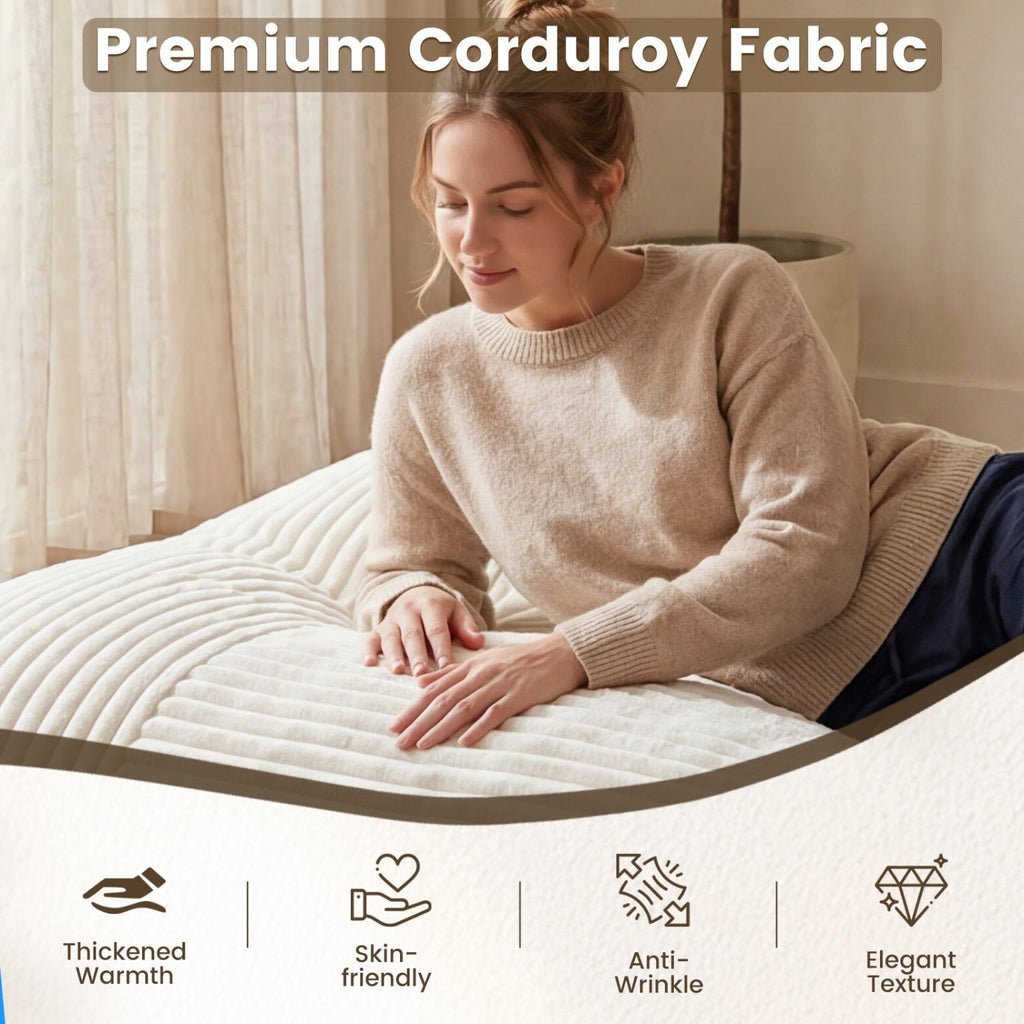 Convertible Bean Bag Floor Sofa with Washable Corduroy Cover