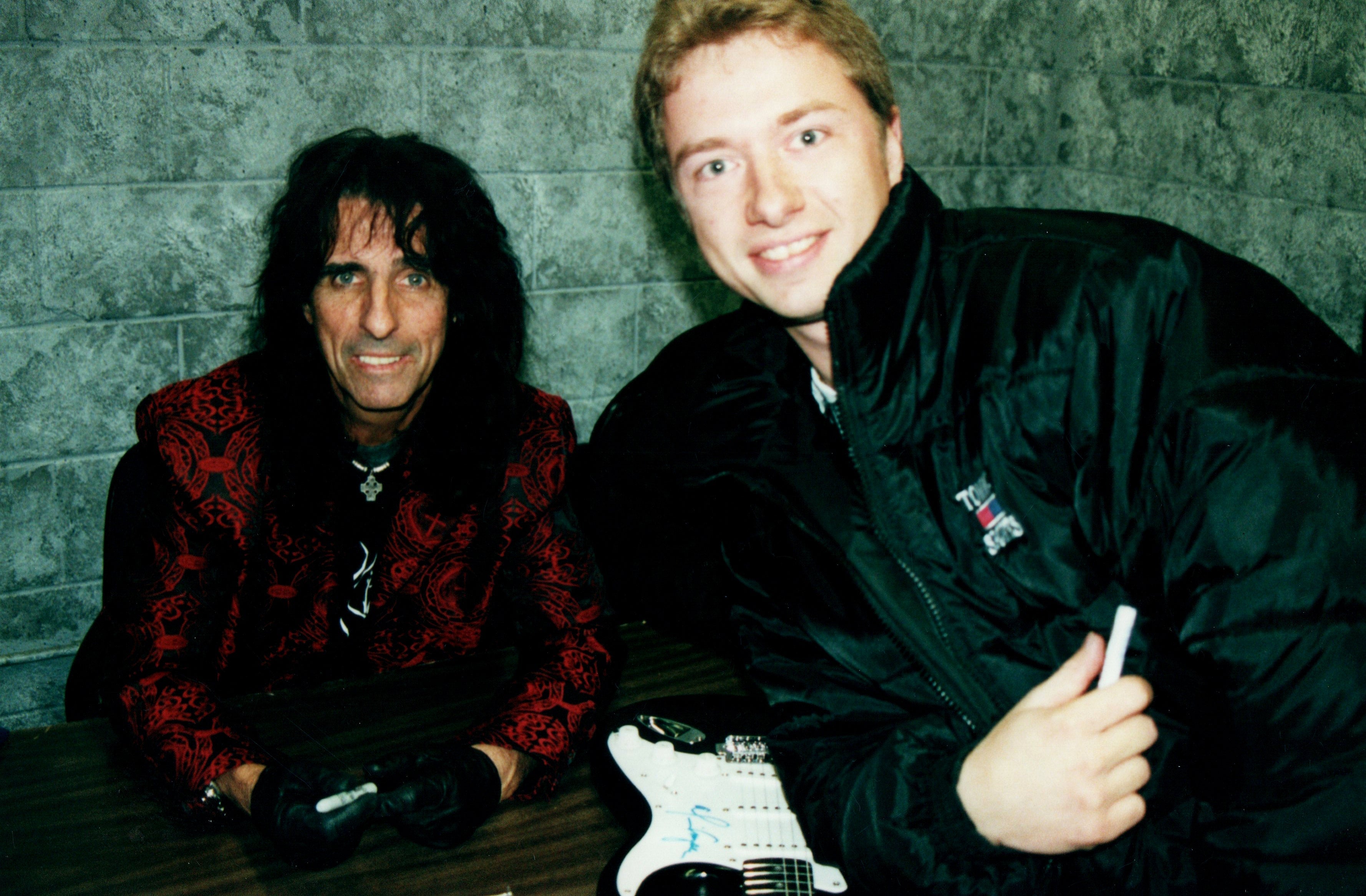 Alice Cooper Signed Autographed Custom Graphics Photo Guitar ACOA