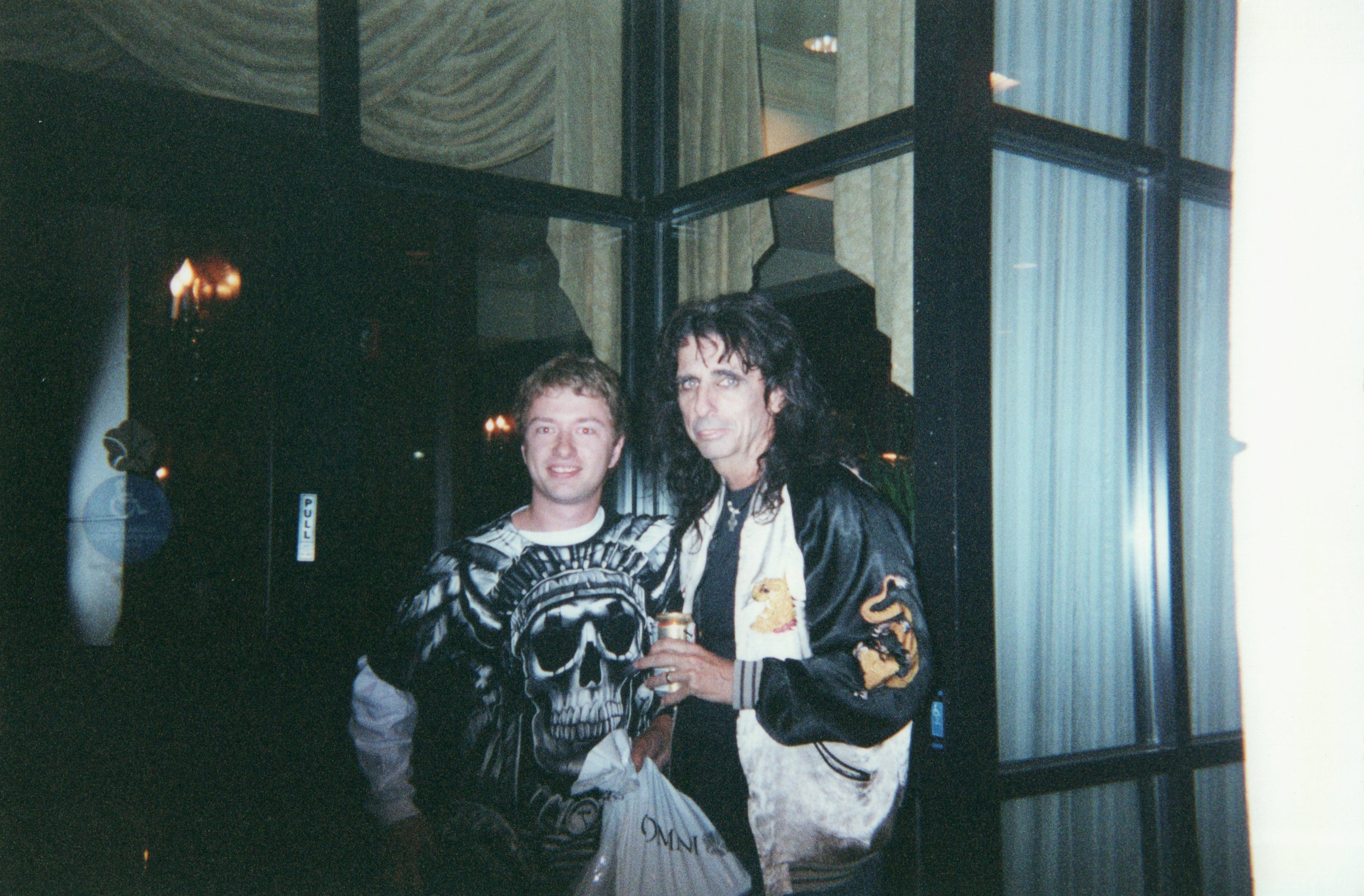 Alice Cooper Signed Triple Graphics Photo Guitar