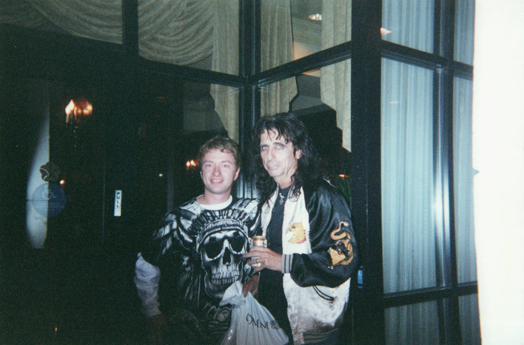 Alice Cooper Signed Blood Dripping Photo Graphics Fender Guitar