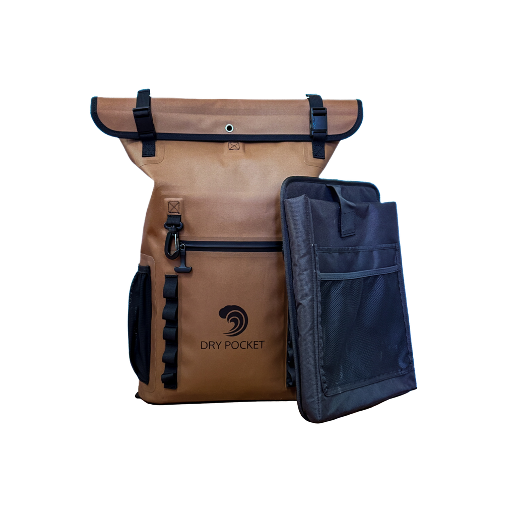 [SHIPS 1st WEEK OF SEPTEMBER] Waterproof Floating Backpack Dry Bag - Coyote Brown