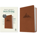 NLT Giant Print Premium Value Bible, Filament Enabled (Leatherlike, British Tan Mountain) - Imitation Leather