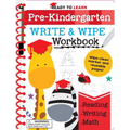Ready to Learn: Pre-Kindergarten Write and Wipe Workbook: Counting, Shapes, Letter Practice, Letter Tracing, and More! - Spiral