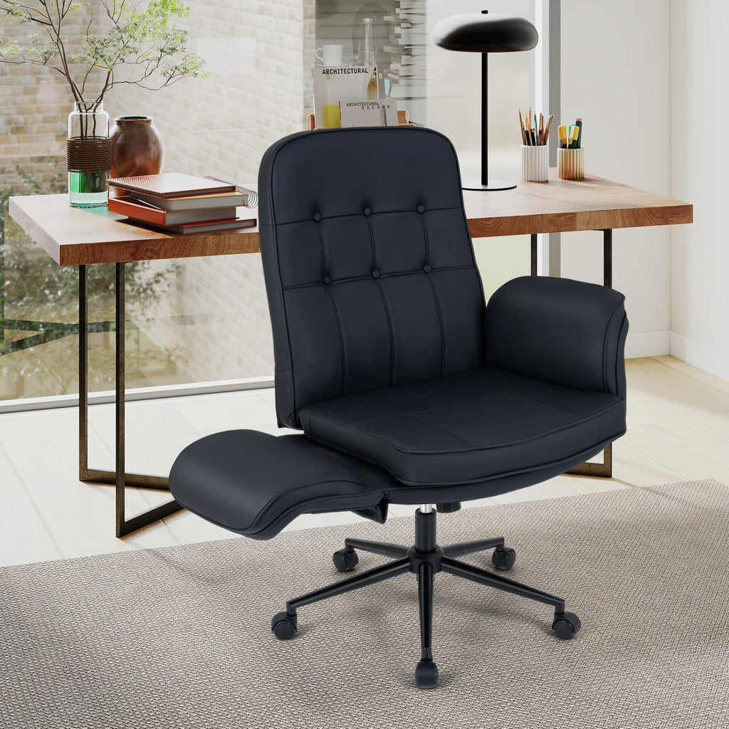 Criss Cross Chair Adjustable Swivel Vanity Chair with 5-Position Armrests
