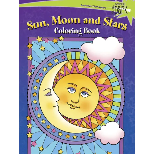 Spark Sun, Moon and Stars Coloring Book - Paperback
