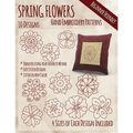 Spring Flowers Hand Embroidery Patterns - Paperback