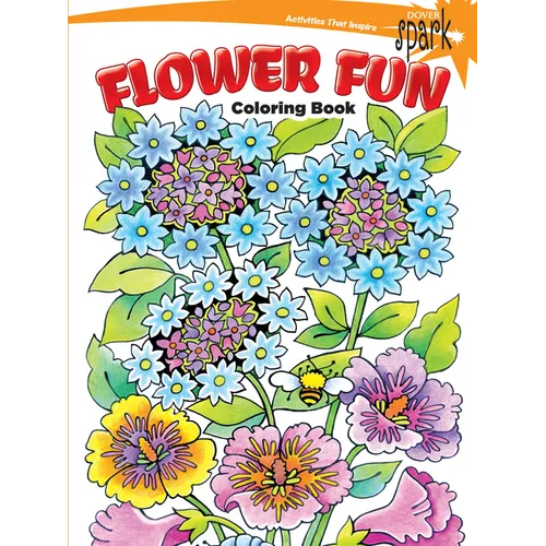 Spark Flower Fun Coloring Book - Paperback