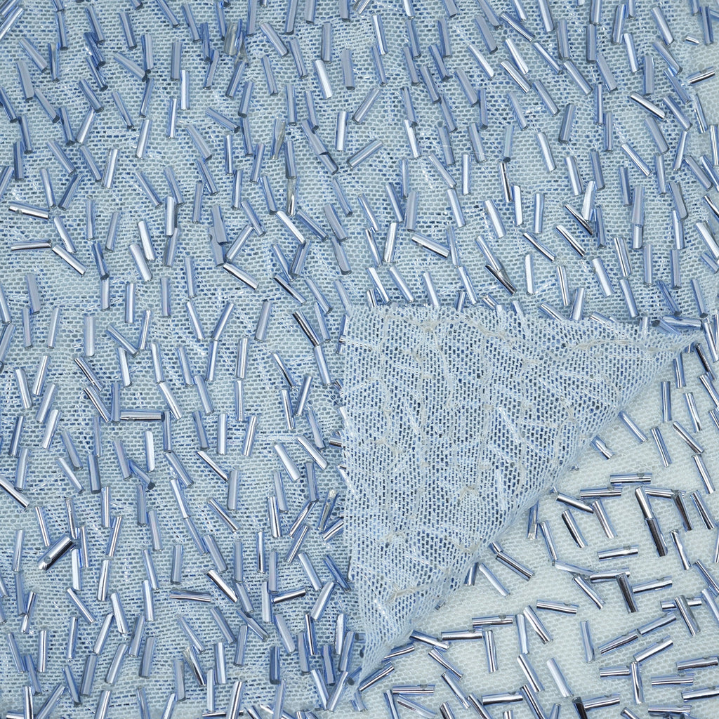 Dazzle Beaded Stretch Mesh Fabric | Blue Moon Fabrics