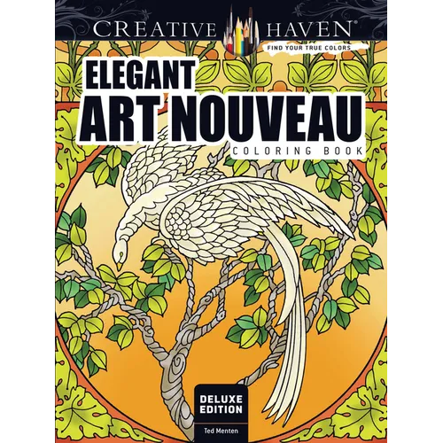 Elegant Art Nouveau Coloring Book - Paperback