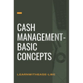Cash management- basic concepts: learn the cash management basis - Paperback