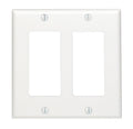 DECORA WALLPLATE 2G WHT