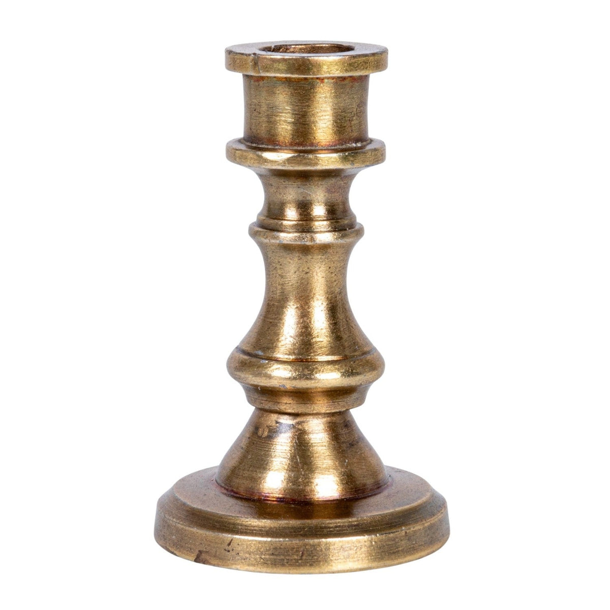 Antique Brass Mini Taper Candle Holder