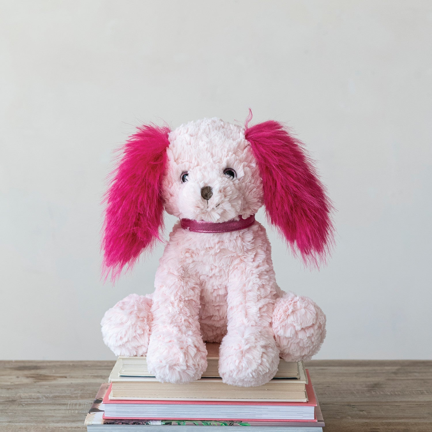 Pink & Fuchsia Plush Dog