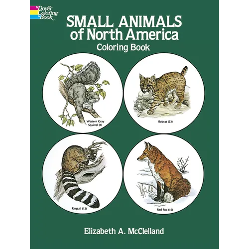 Small Animals of North America Coloring Book - Paperback