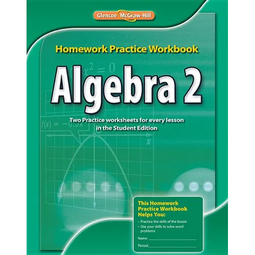 Algebra 2 Homework Practice Workbook - Paperback