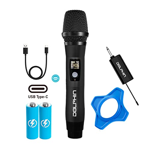 DOLPHIN WIRELSS MIke  USB-C CHARGNG BK
