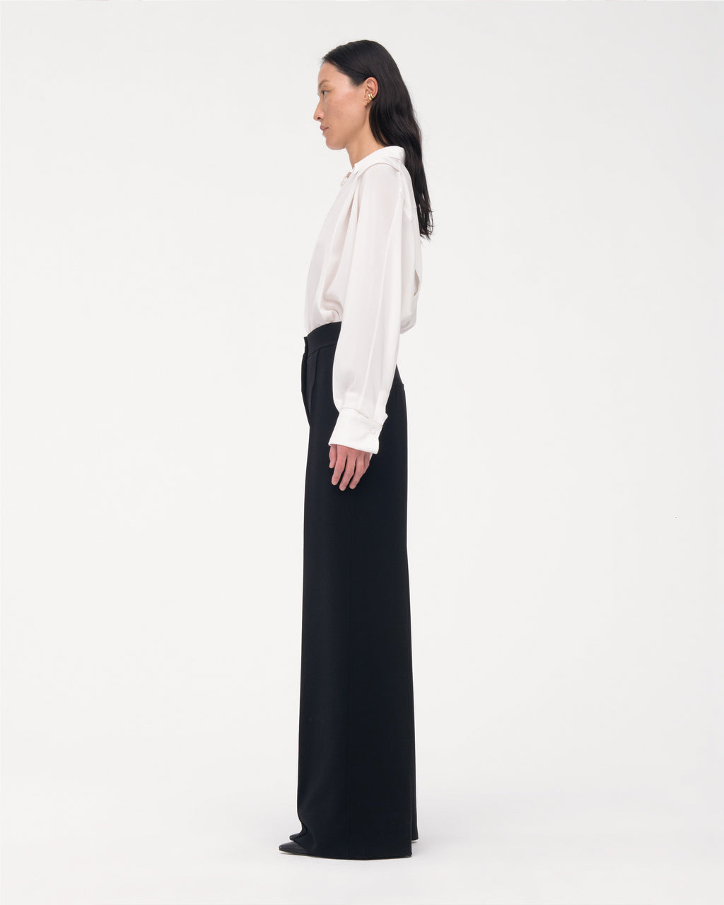Doppio Wide Leg Pant | Black
