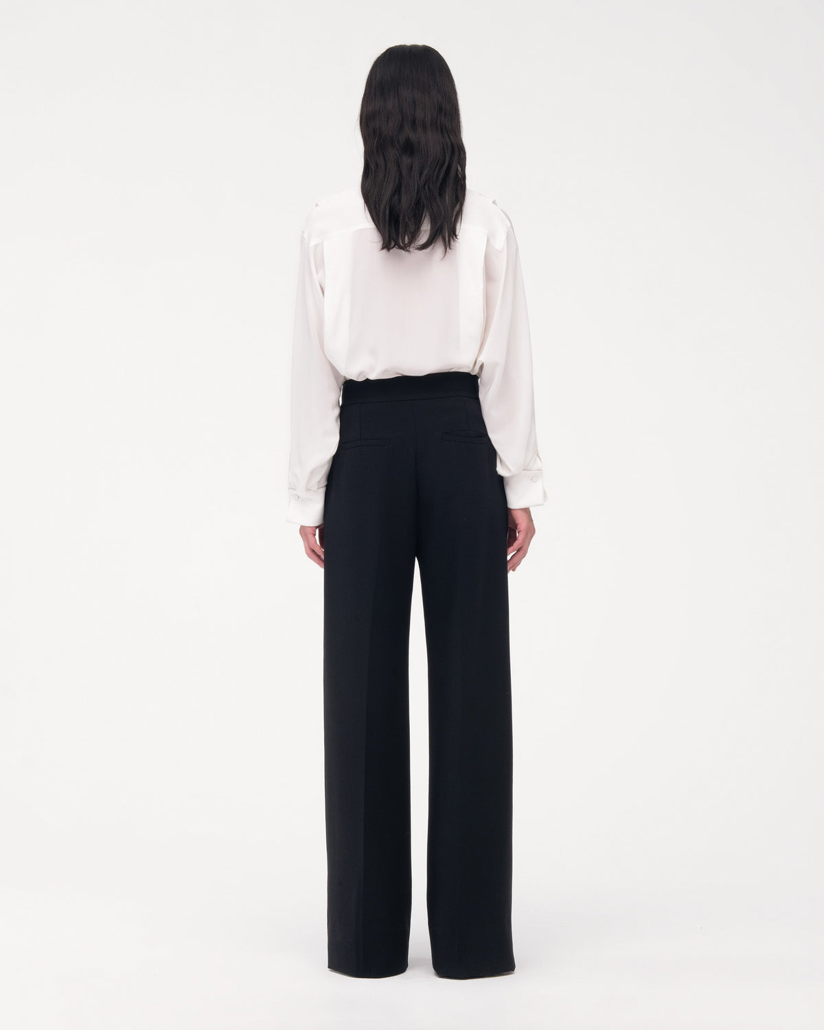 Doppio Wide Leg Pant | Black